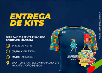 Corrida Paraibana pelo Autismo tem mais de 1,5 mil inscritos e entrega de kits será nesta sexta e sábado