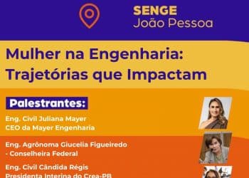Em celebração ao Mês da Mulher na Engenharia, Programa Mulher do Crea-PB promove evento sobre trajetórias inspiradoras