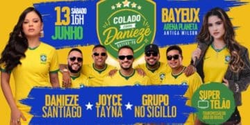 Evento beneficente “Colado com Danieze” acontece no dia 13 de junho em apoio às famílias atingidas pelas chuvas na Paraíba