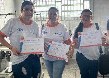 Parceria entre Prefeitura de Campina Grande e FIEP certifica mulheres dos CRAS em curso de corte e costura