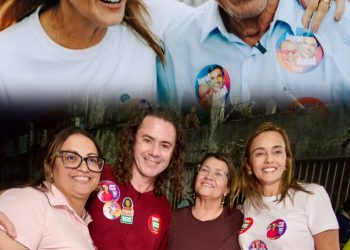 Ana Cláudia participa de caminhada em Campina Grande ao lado de Vené e Cícero