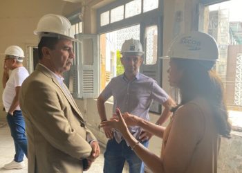 Revitalização do Centro: Procon-CG e CDL acompanham obras do antigo Grande Hotel
