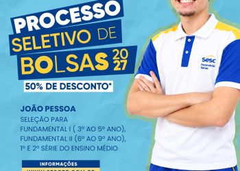 Sesc lança edital de bolsas de estudos para a Escola Sesc Dom Ulrico, em João Pessoa