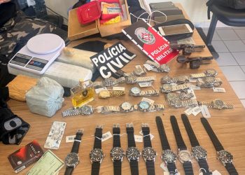 EM POMBAL: Polícia Civil prende quatro suspeitos de roubo a estabelecimento comercial e recupera relógios avaliados em R$ 70 mil
